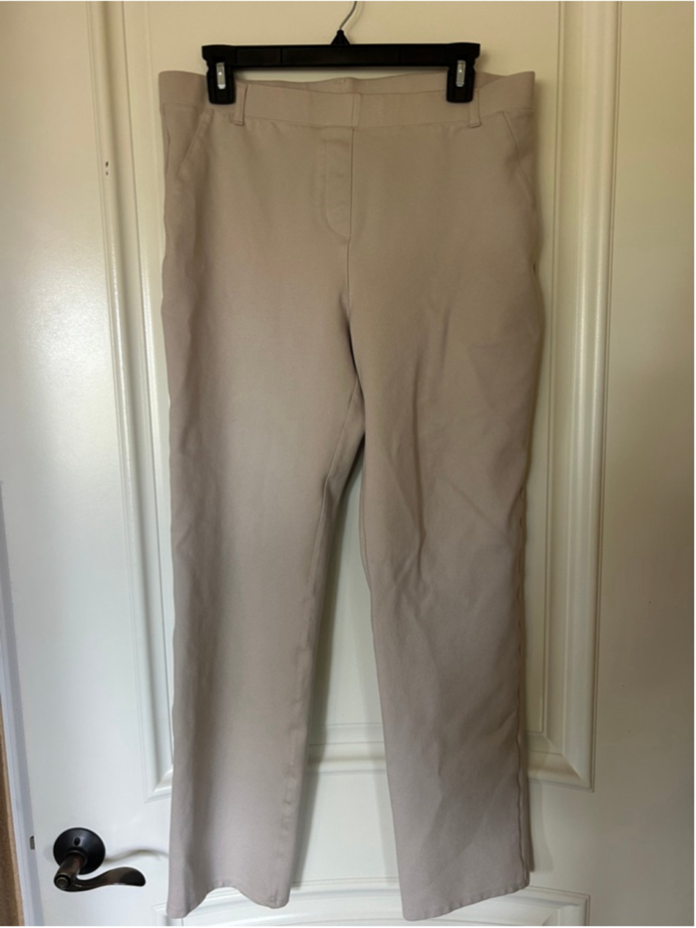 Women's Quince Ecru Ponce Straight Leg Pants M - Picture 7 of 16